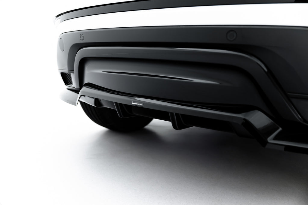 Maxton Design Street+ Mittlerer Diffusor RACE passend für Land Rover Range Rover Evoque Dynamic Mk2 schwarz Hochglanz