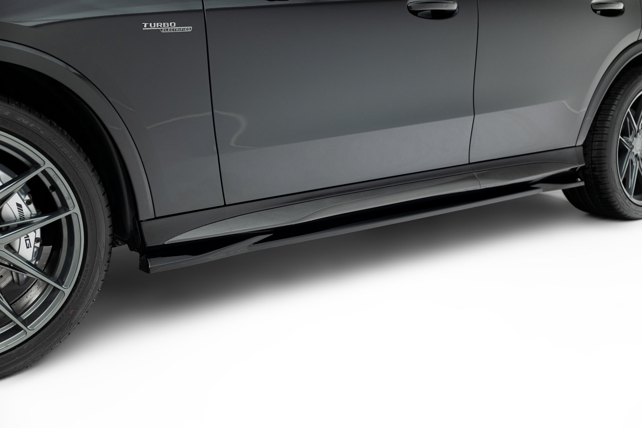 Maxton Design Street+ Seitenschweller Leisten passend für Mercedes-AMG GLC 43 X254 schwarz Hochglanz