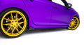Maxton Design Street Pro Street+ Seitenschweller Leisten + Flaps passend für VW Golf R Hatchback Mk8 / Mk8 Facelift schwarz Hochglanz