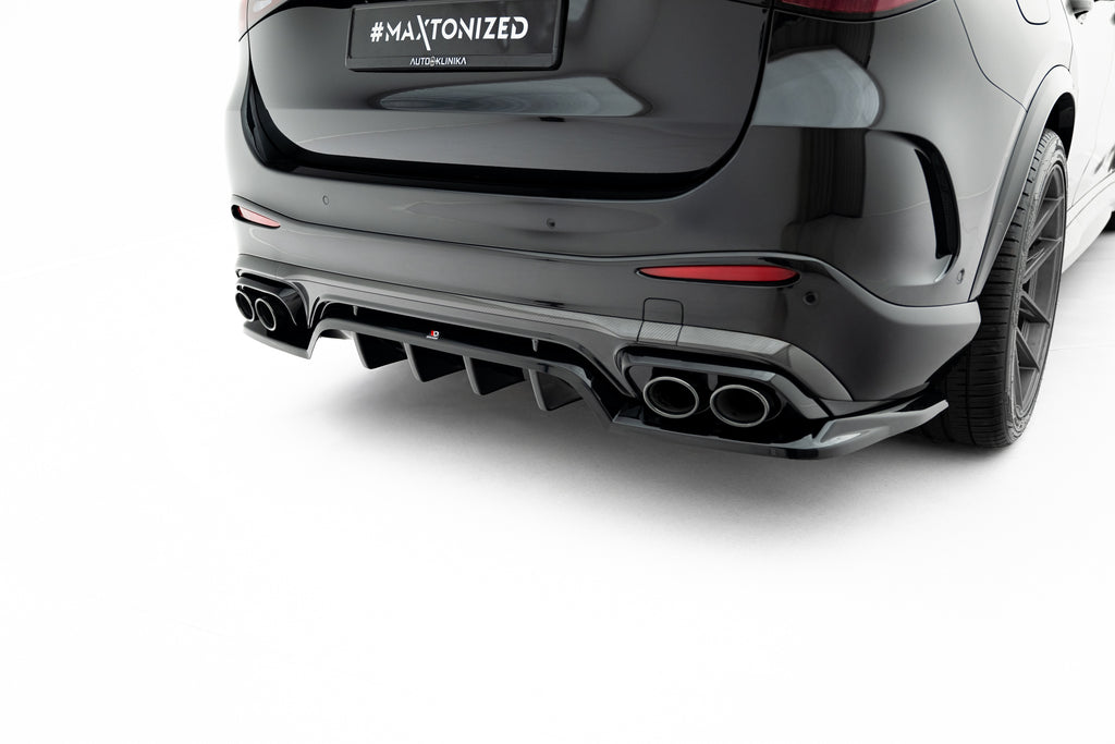 Maxton Design Street+ Mittlerer Diffusor RACE passend für Mercedes-AMG GLC 43 X254 schwarz Hochglanz