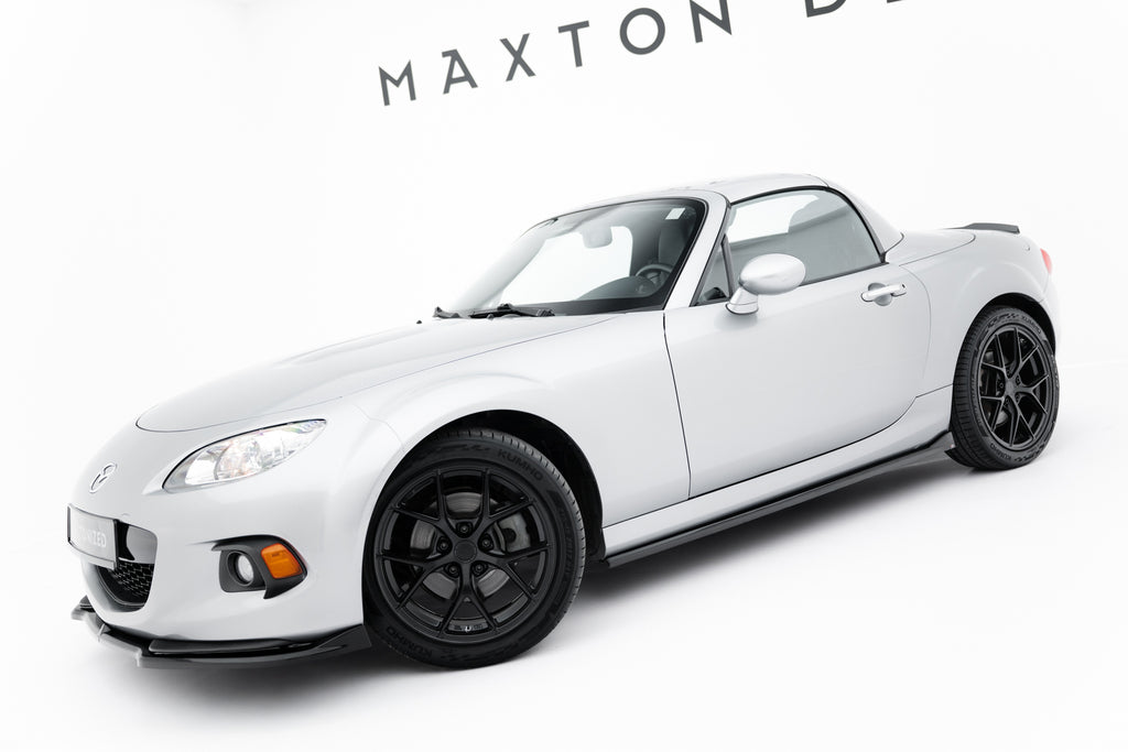 Maxton Design Street+ Seitenschweller Leisten passend für Mazda MX-5 Mk3 (NC) Facelift schwarz Hochglanz