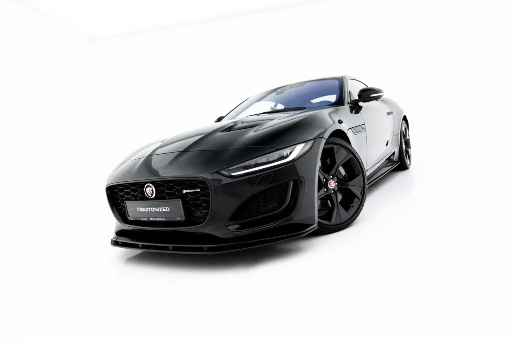 Maxton Design Street Pro Street+ Spoilerlippe Front Ansatz Passend für Jaguar F-Type X152 Facelift 2