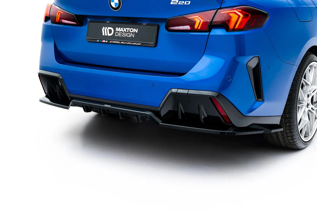 Maxton Design Street+ Mittlerer Diffusor RACE passend für BMW 2 M-Paket Gran Coupe F74 schwarz Hochglanz