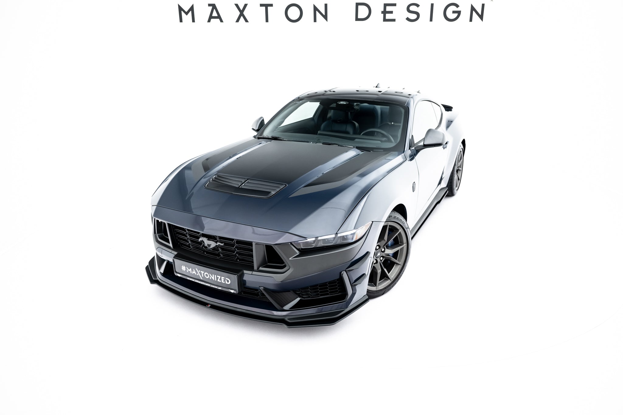 Maxton Design Street Pro Street+ Spoilerlippe Front Ansatz passend für Ford Mustang Dark Horse Mk7
