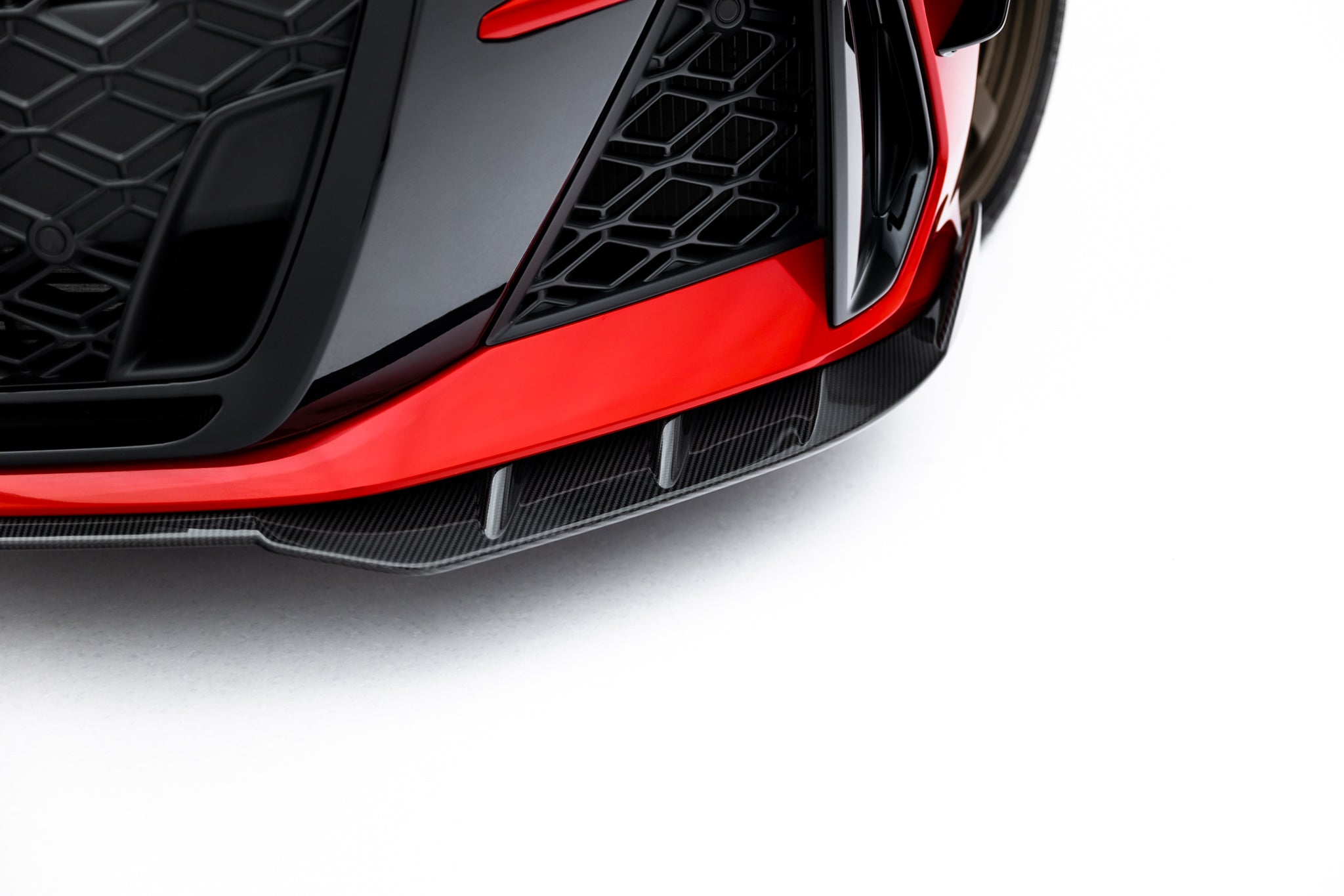 Maxton Design Prepreg Carbon Fiber Street+ Spoilerlippe Front Ansatz passend für Audi RS3 Limousine / Sportback 8Y Facelift