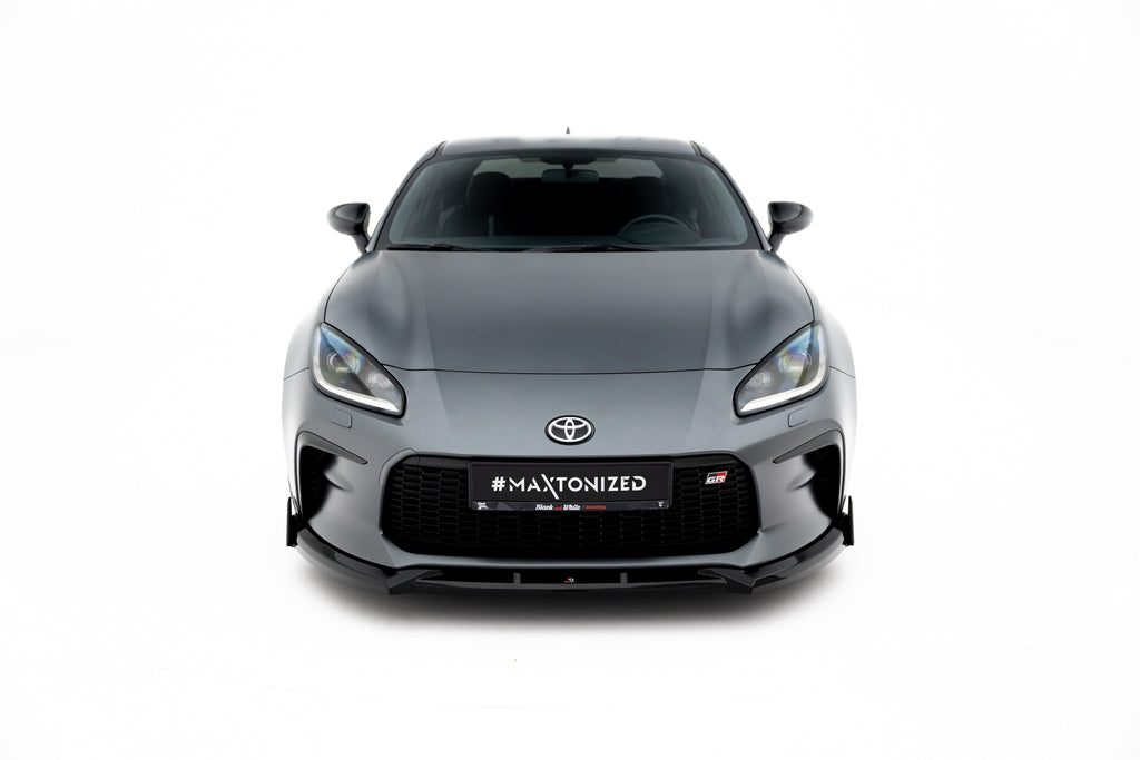 Maxton Design Street+ Spoilerlippe Front Ansatz V.1 + Flaps passend für Toyota GR86 Mk1