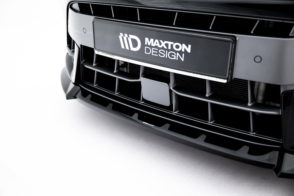 Maxton Design Street+ Spoilerlippe Front Ansatz V.2 passend für Cupra Leon ST / Hatchback Mk1 Facelift schwarz Hochglanz
