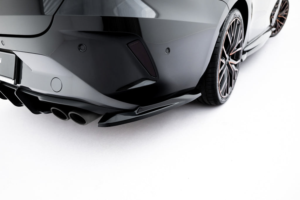 Maxton Design Heck Ansatz Flaps Diffusor V.4 passend für Cupra Leon ST Mk1 Facelift schwarz Hochglanz