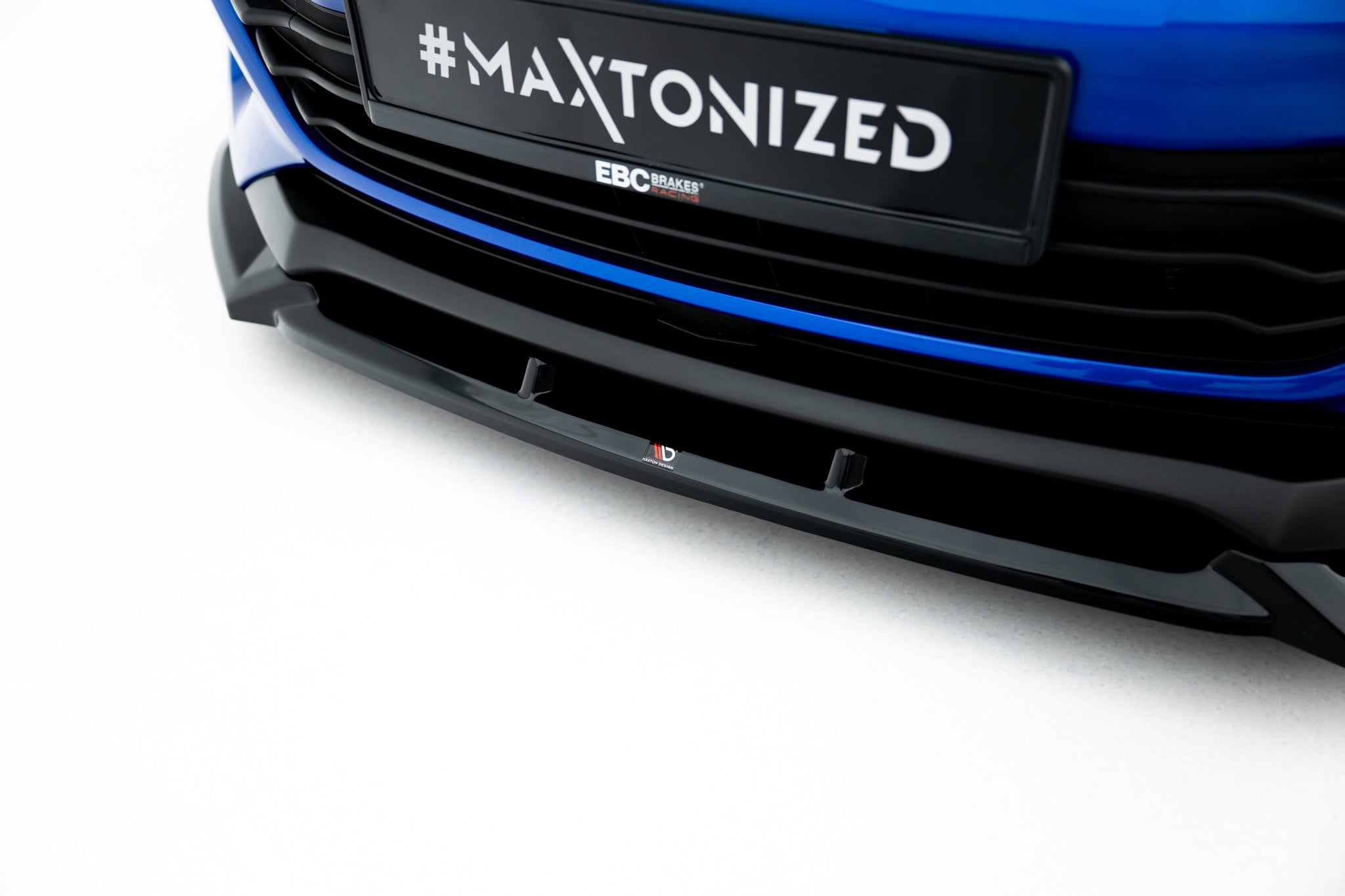 Maxton Design Street+ Spoilerlippe Front Ansatz V.1 passend für Subaru BRZ Mk2 schwarz Hochglanz