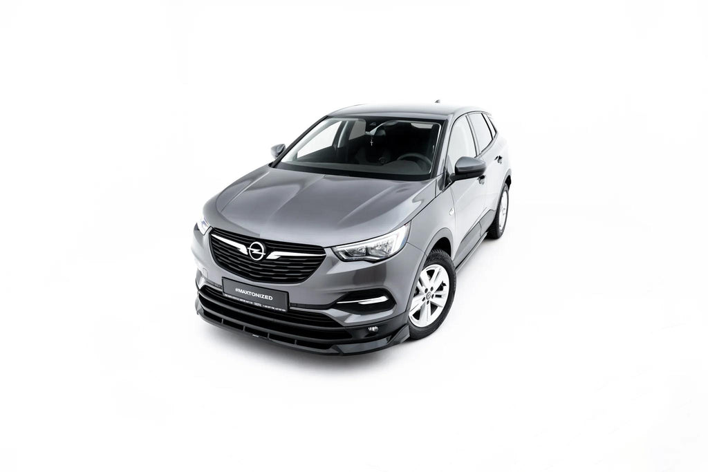 Maxton Design Street+ Spoilerlippe Front Ansatz Passend für Opel Grandland Mk1 Schwarz Hochglanz