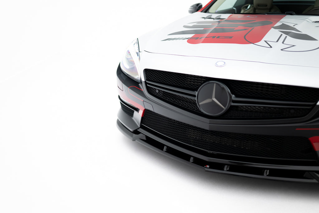 Maxton Design Street+ Spoilerlippe Front Ansatz V.1 passend für Mercedes-Benz SL 63 AMG R231 schwarz Hochglanz