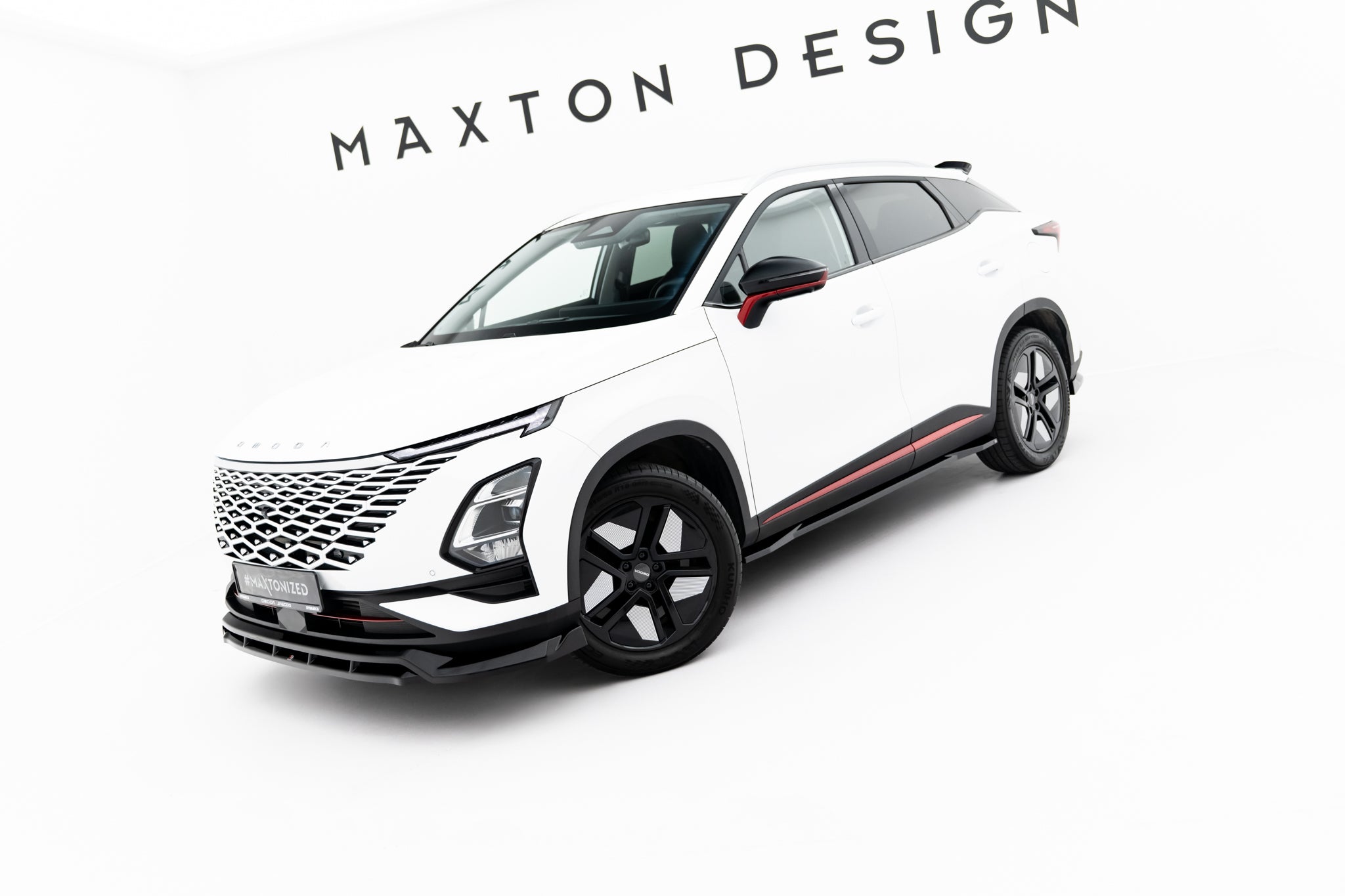 Maxton Design Street+ Seitenschweller Leisten passend für Omoda 5 Mk1 schwarz Hochglanz