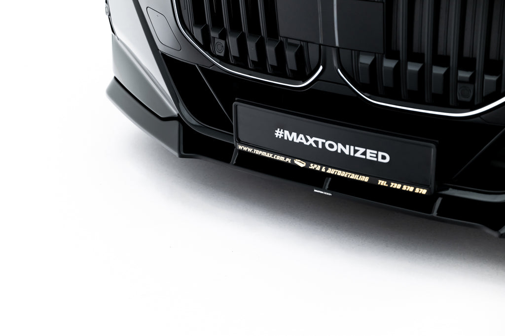 Maxton Design Street+ Spoilerlippe Front Ansatz V.4 passend für BMW 7 M-Paket / M760e / i7 M-Paket G70 schwarz Hochglanz