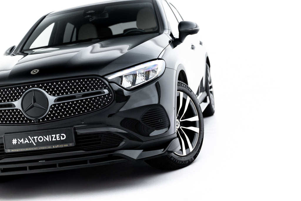 Maxton Design Street+ Spoilerlippe Front Ansatz passend für Mercedes-Benz GLC Coupe C254 schwarz Hochglanz