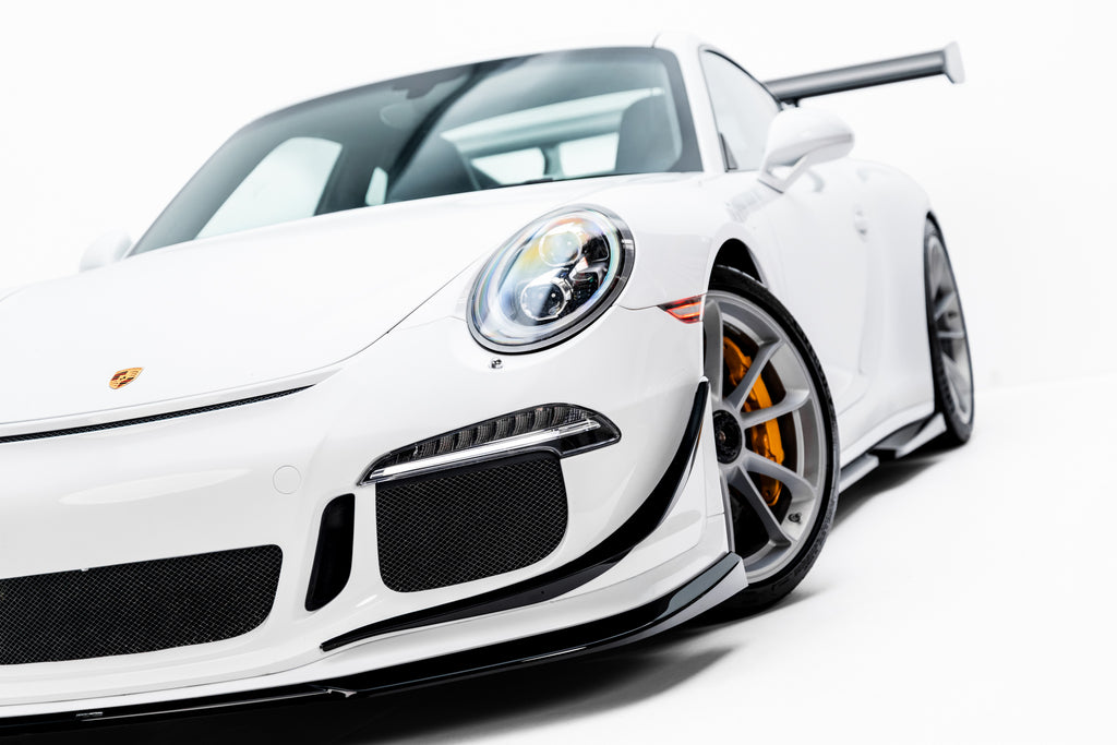 Maxton Design Street+ Spoilerlippe Front Ansatz für Porsche 911 GT3 991 [2011-2016] | Schwarz Hochglanz | ABS-Kunststoff