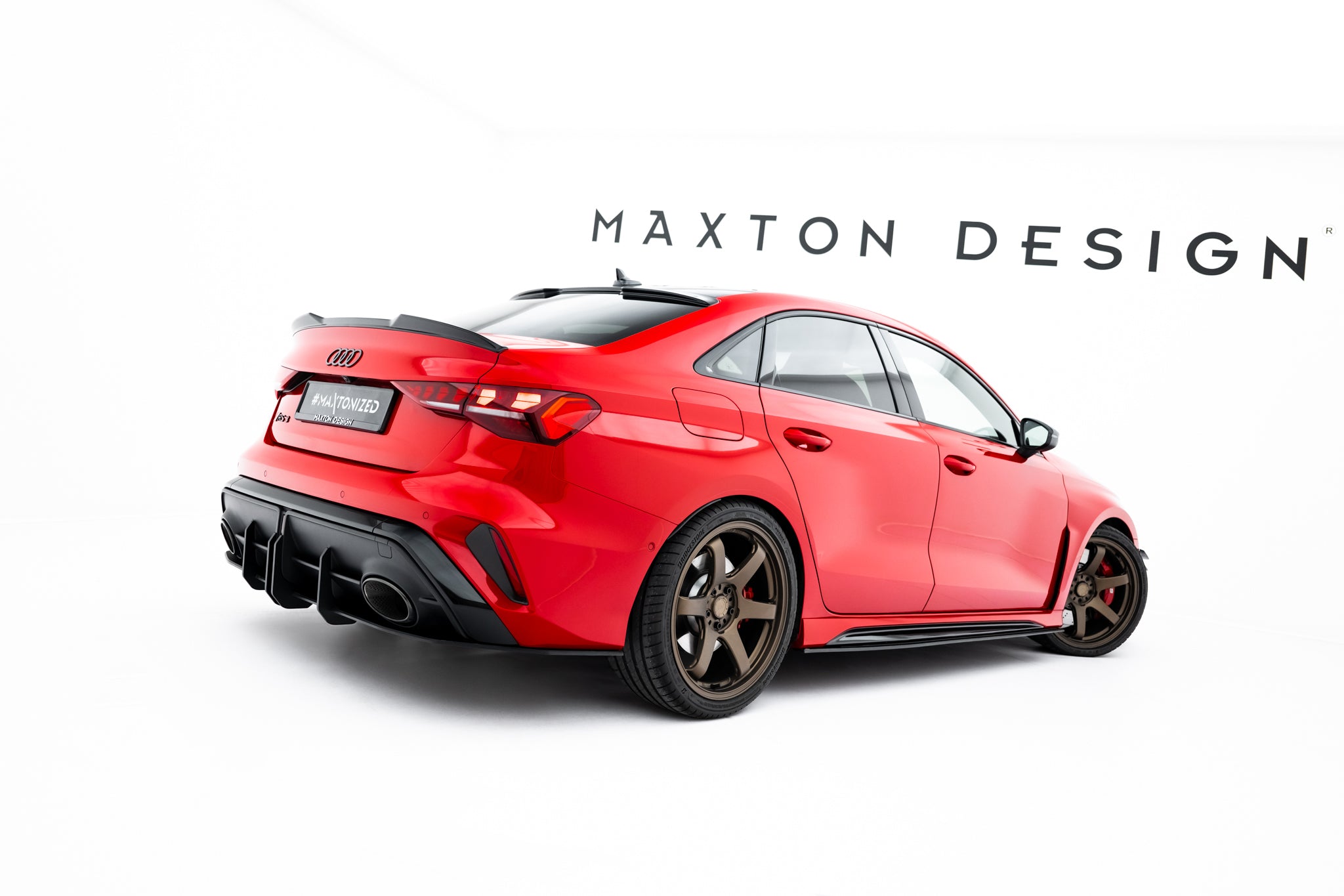 Maxton Design Street Pro Street+ Seitenschweller Leisten passend für Audi RS3 Sportback 8Y Facelift