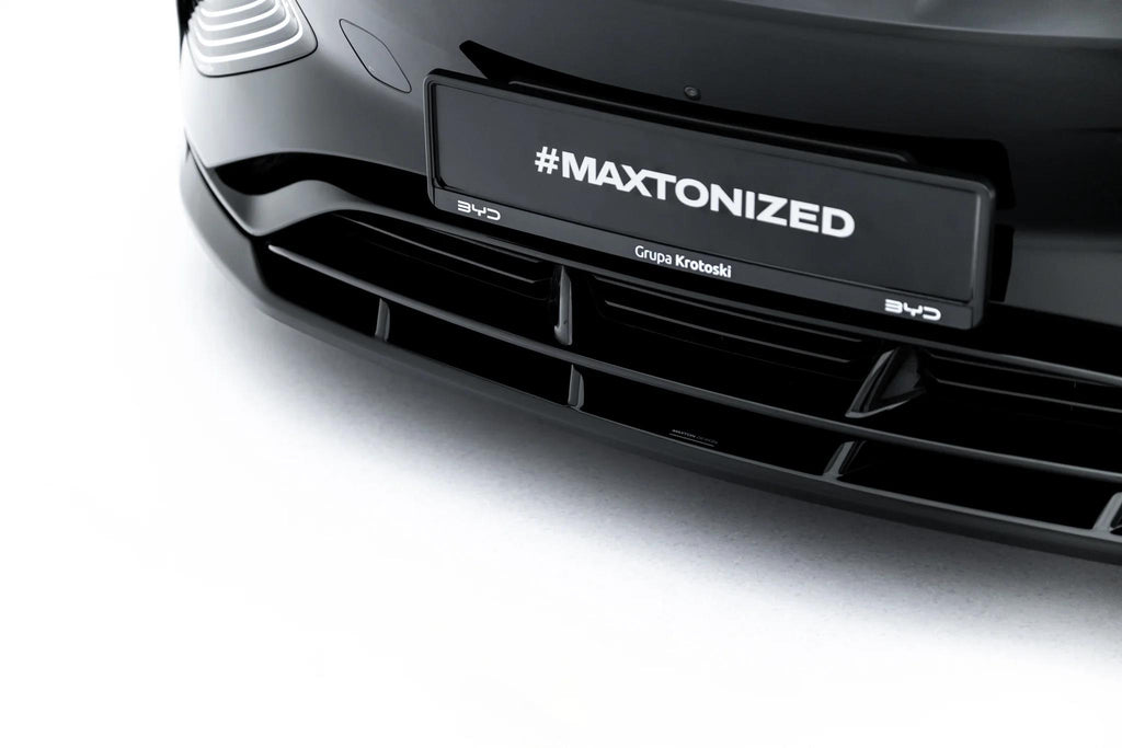 Maxton Design Street+ Spoilerlippe Front Ansatz passend für BYD Seal Mk1 schwarz Hochglanz