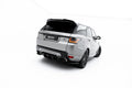 Maxton Design Street+ Mittlerer Diffusor RACE passend für Land Rover Range Rover Sport Mk2 Facelift schwarz Hochglanz