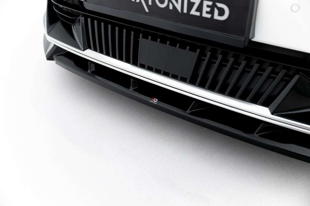 Maxton Design Street+ Spoilerlippe Front Ansatz passend für Kia EV6 Mk1 schwarz Hochglanz
