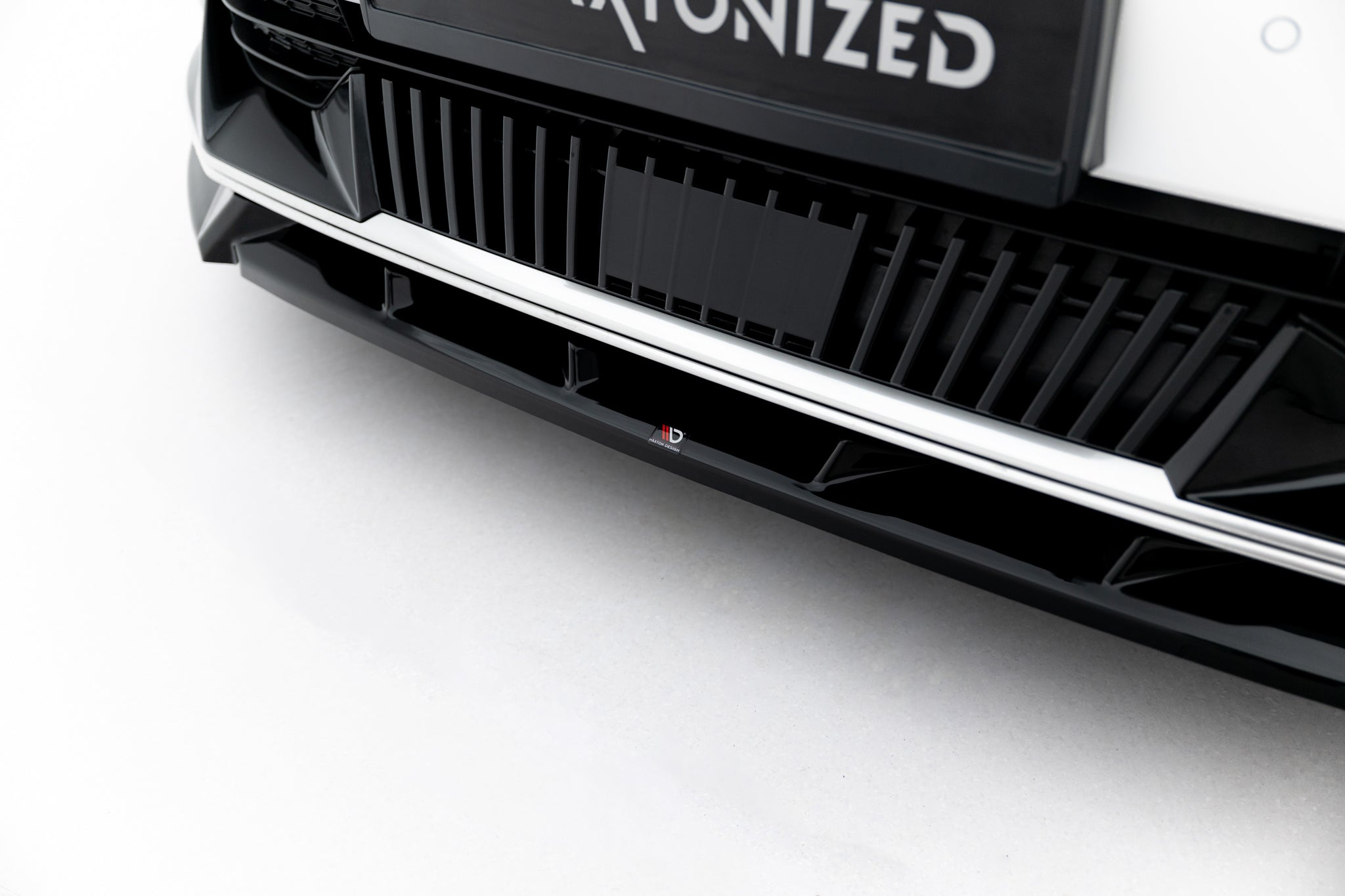 Maxton Design Street+ Spoilerlippe Front Ansatz passend für Kia EV6 Mk1 schwarz Hochglanz