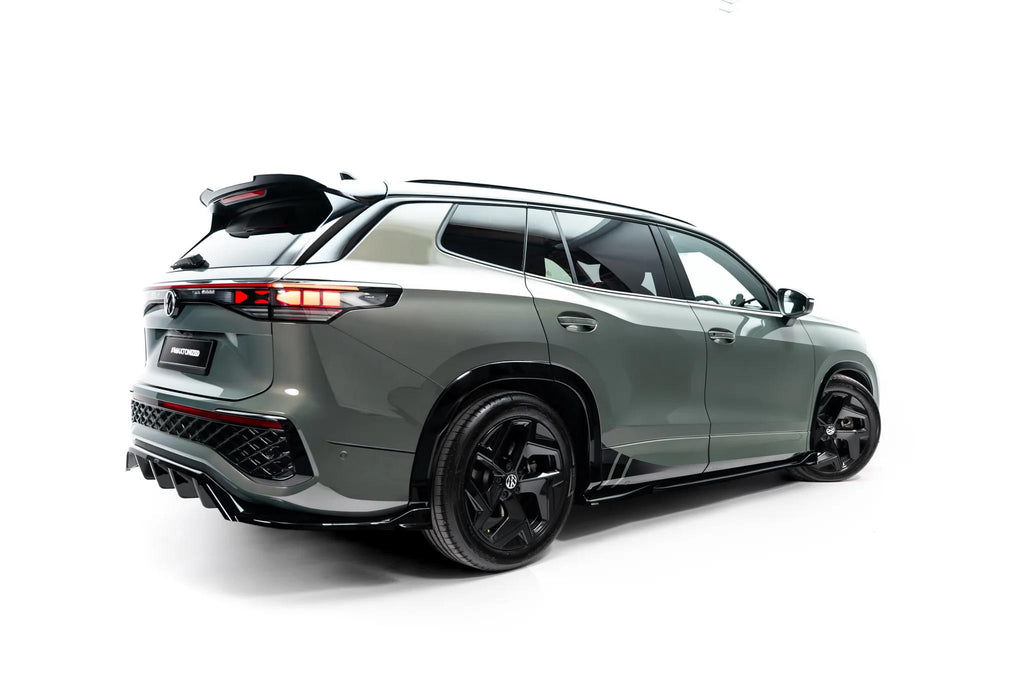 Maxton Design Seitenschweller für Volkswagen Tayron Mk1 [2024-] | Schwarz Hochglanz | ABS-Kunststoff