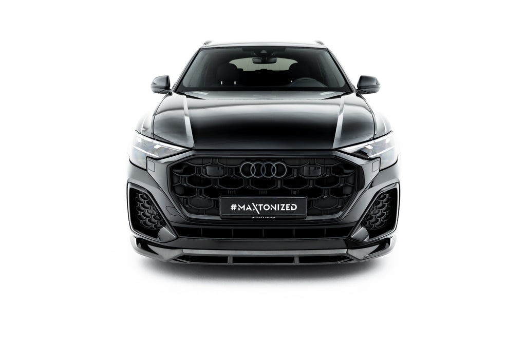 Maxton Design Prepreg Carbon Fiber Street+ Spoilerlippe Front Ansatz passend für Audi SQ8 / Q8 S-Line Mk1 Facelift
