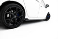 Maxton Design Street+ Seitenschweller Leisten passend für VW Golf R Variant Mk8 / Mk8 Facelift schwarz Hochglanz