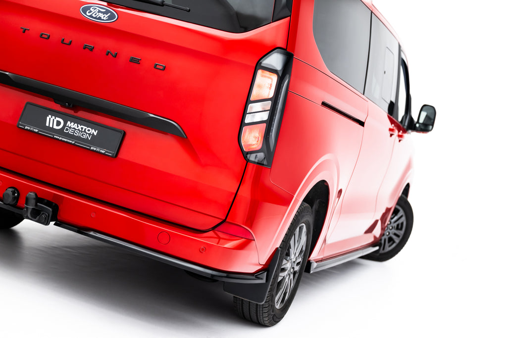 Maxton Design Heck Ansatz Flaps Diffusor passend für VW Transporter T7 schwarz Hochglanz