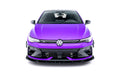 Maxton Design Street+ Spoilerlippe Front Ansatz V.3 passend für VW Golf R Variant Mk8 Facelift schwarz Hochglanz