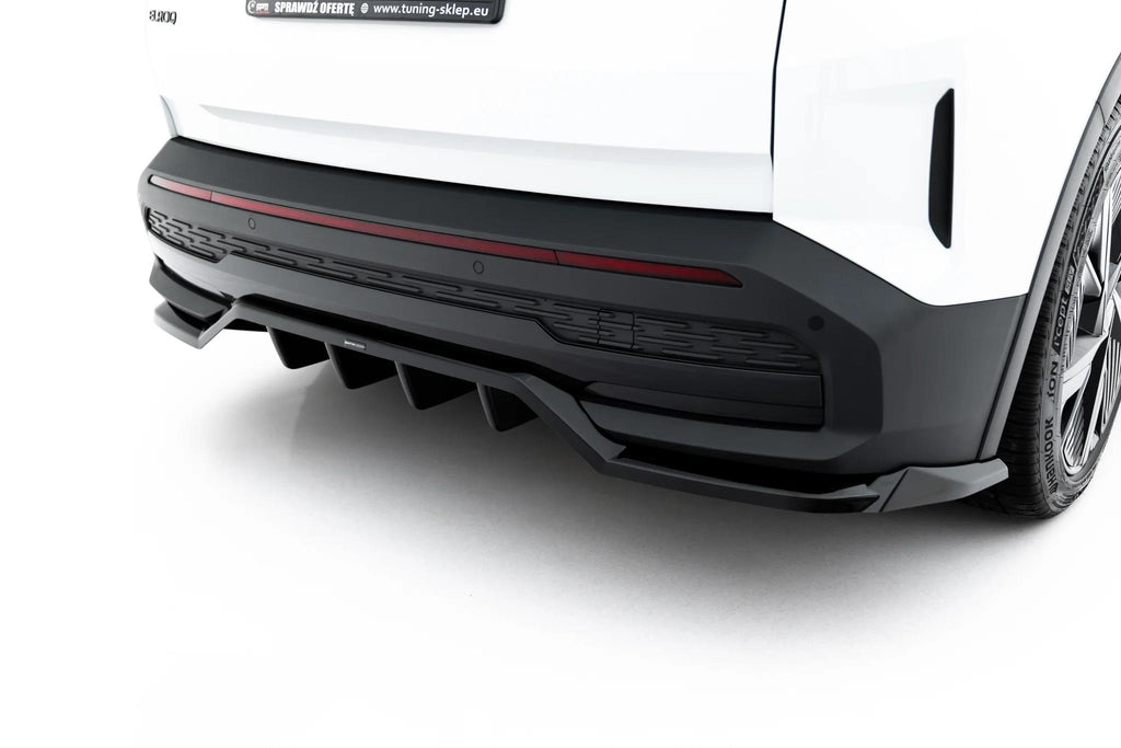 Maxton Design Street+ Mittlerer Diffusor Race Passend für Skoda Elroq RS Mk1 Schwarz Hochglanz