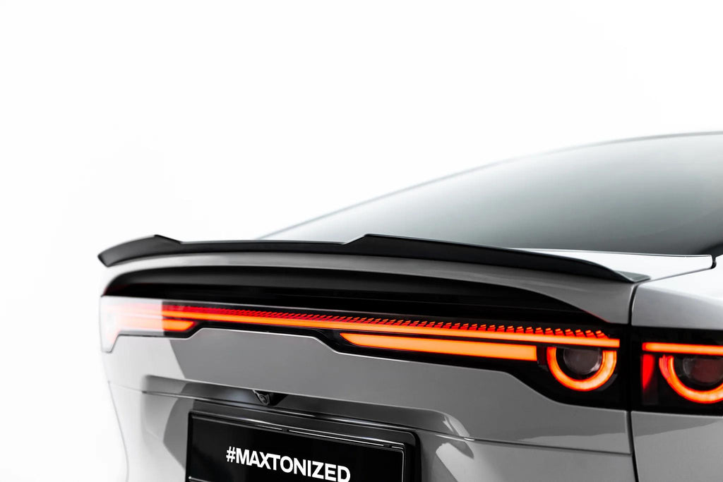 Maxton Design Heckspoiler Lippe für Mazda 6e Mk1 [2024-] | Schwarz Hochglanz | ABS-Kunststoff | mit TTG (eintragungsfrei)