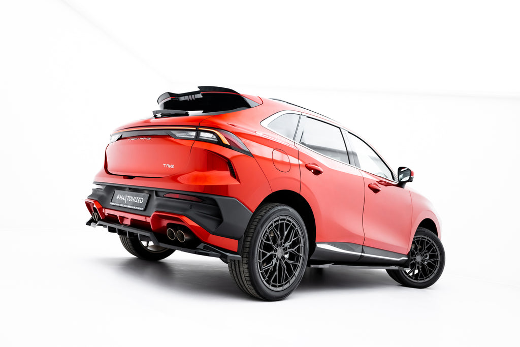 Maxton Design Spoiler CAP passend für Forthing T-Five Mk1 schwarz Hochglanz