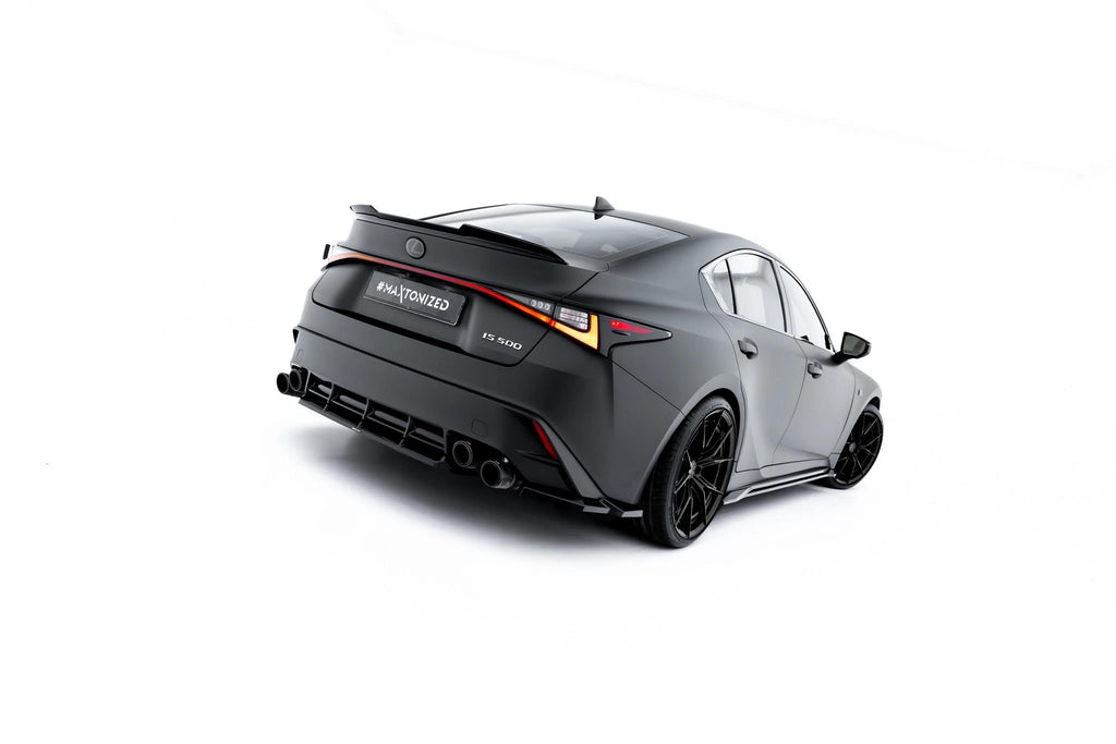 Maxton Design Heckansatz Lexus IS 500 Mk3 Facelift 2 (XE30) schwarz Hochglanz für Lexus IS Mk3(XE30) Facelift 2
