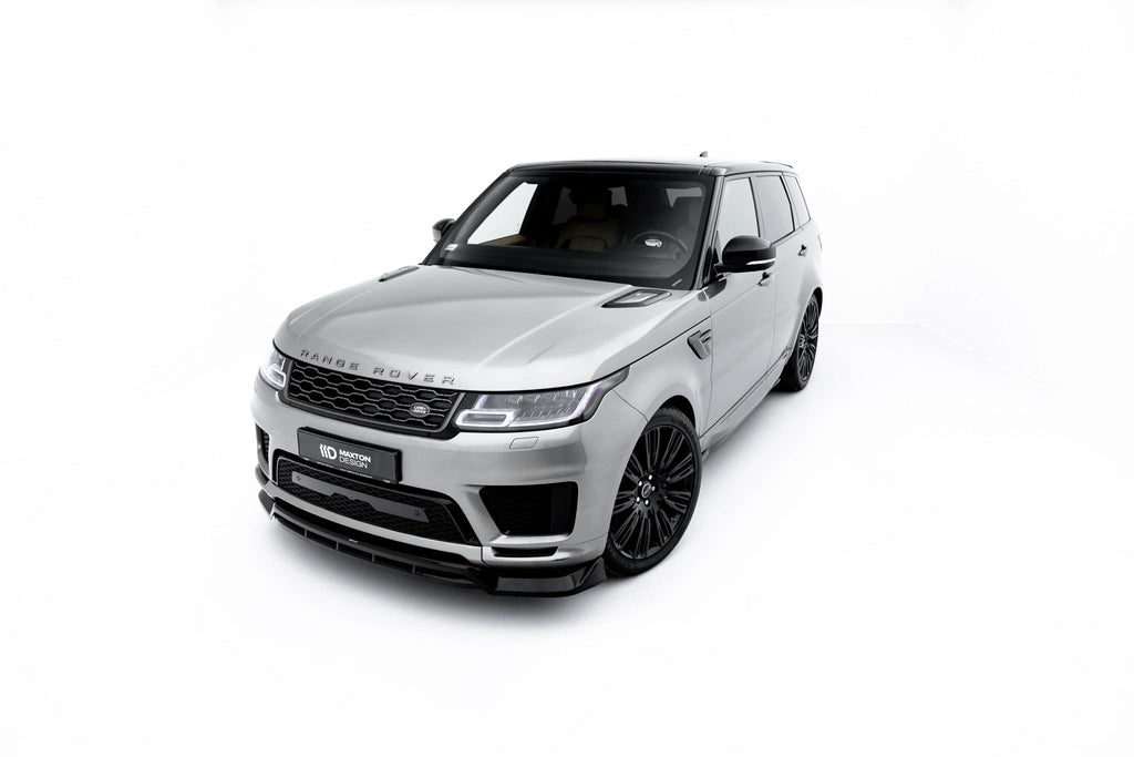 Maxton Design Street+ Spoilerlippe Front Ansatz passend für Land Rover Range Rover Sport Mk2 Facelift schwarz Hochglanz