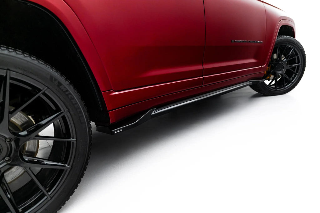 Maxton Design Street+ Seitenschweller Leisten passend für Jeep Grand Cherokee L Mk5 schwarz Hochglanz
