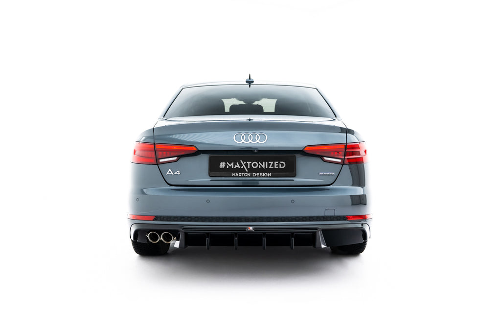 Maxton Design Diffusor Heck Ansatz V.2 passend für Audi A4 S-Line Limousine / Avant B9
