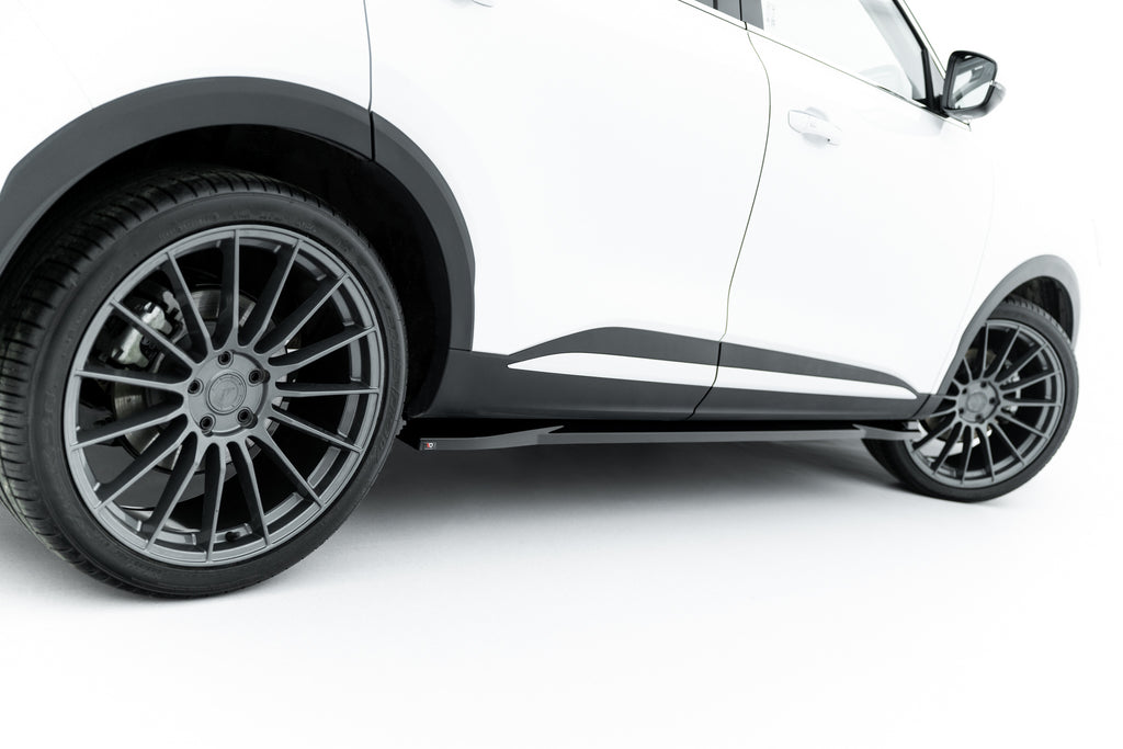 Maxton Design Street+ Seitenschweller Leisten passend für MG HS Mk1 Facelift schwarz Hochglanz