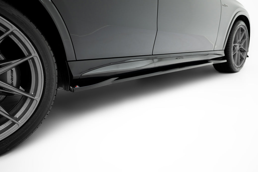 Maxton Design Street+ Seitenschweller Leisten passend für Mercedes-AMG GLC 43 X254 schwarz Hochglanz