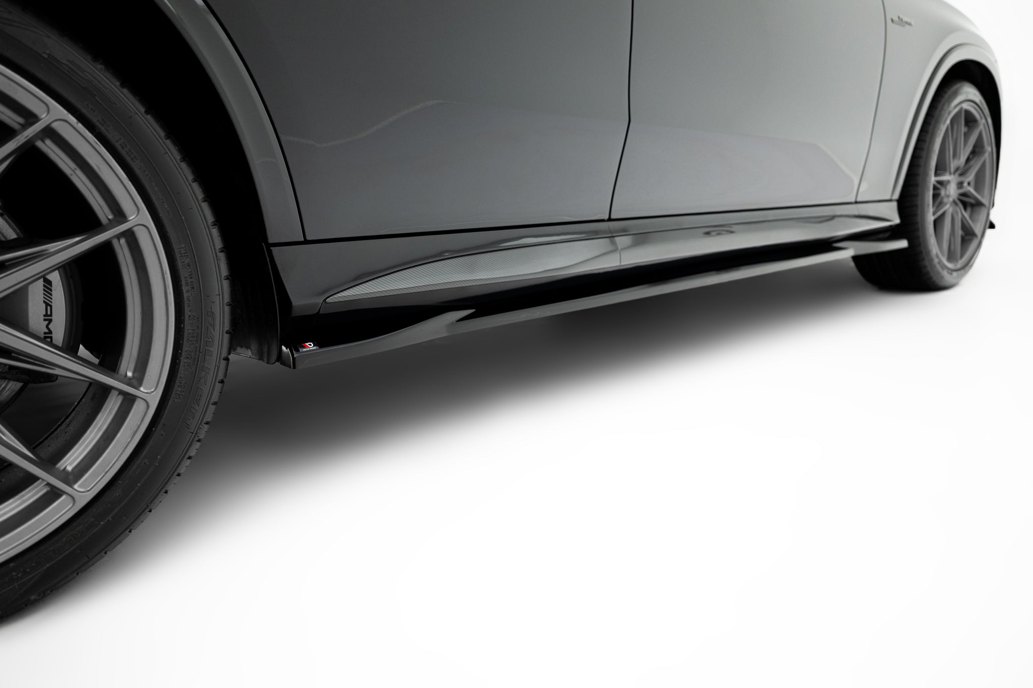 Maxton Design Street+ Seitenschweller Leisten passend für Mercedes-AMG GLC 43 X254 schwarz Hochglanz