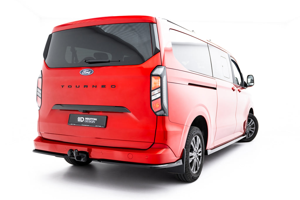 Maxton Design Heck Ansatz Flaps Diffusor passend für VW Transporter T7 schwarz Hochglanz