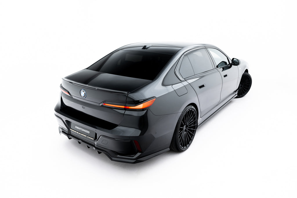 Maxton Design Spoiler CAP 3D V.2 passend für BMW 7 M-Paket / M760e / i7 M-Paket G70 schwarz Hochglanz