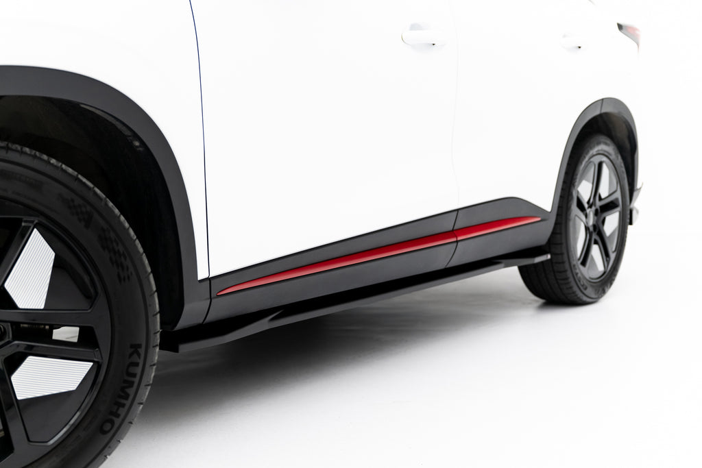 Maxton Design Street+ Seitenschweller Leisten passend für Omoda 5 Mk1 schwarz Hochglanz