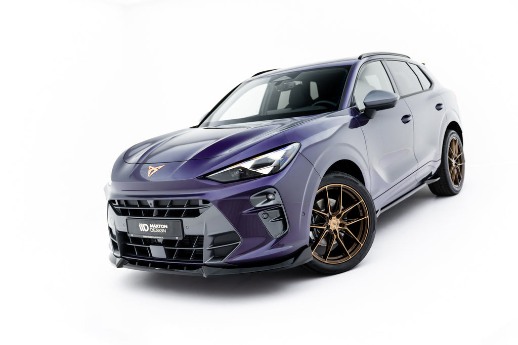 Maxton Design Street+ Spoilerlippe Front Ansatz V.1 passend für Cupra Terramar Mk1 schwarz Hochglanz