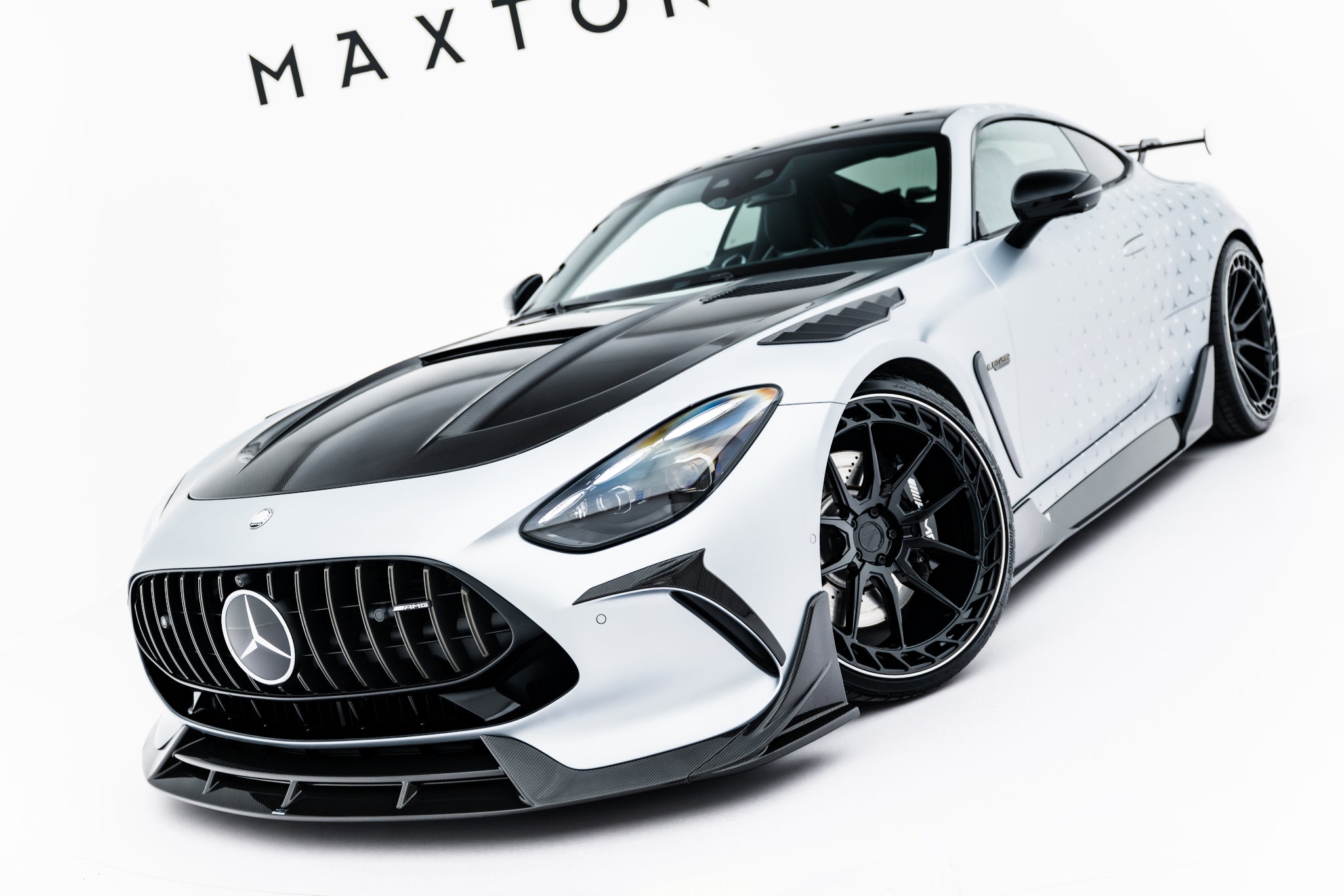 Maxton Design Prepreg Carbon Fiber Street+ Spoilerlippe Front Ansatz passend für Mercedes-AMG GT 63 / 55 / 63 S E Performance C192