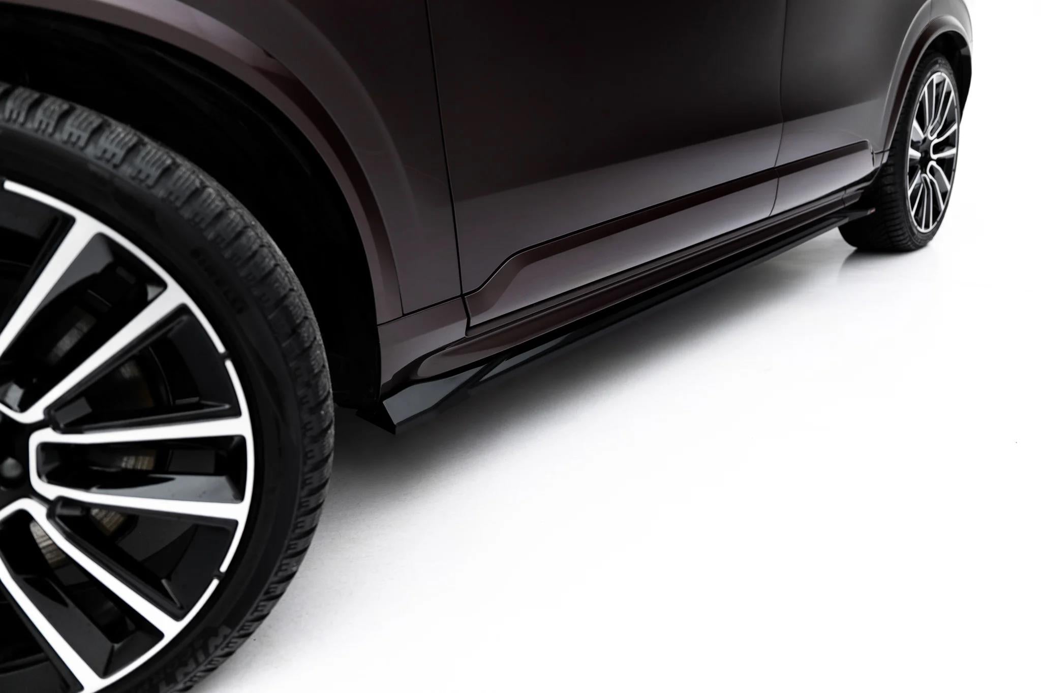 Maxton Design Street+ Seitenschweller Leisten Passend für Volvo Xc90 Mk2 Facelift 2 Schwarz Hochglanz