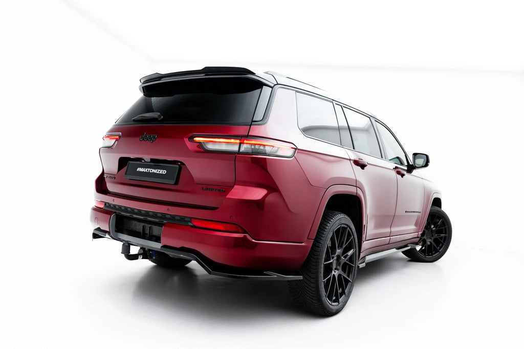 Maxton Design Street+ Mittlerer Diffusor RACE passend für Jeep Grand Cherokee L Mk5 schwarz Hochglanz