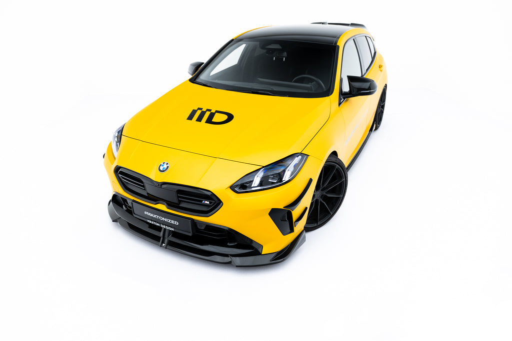 Maxton Design Prepreg Carbon Fiber Street+ Spoilerlippe Front Ansatz passend für BMW M135i / 1 M-Paket F70