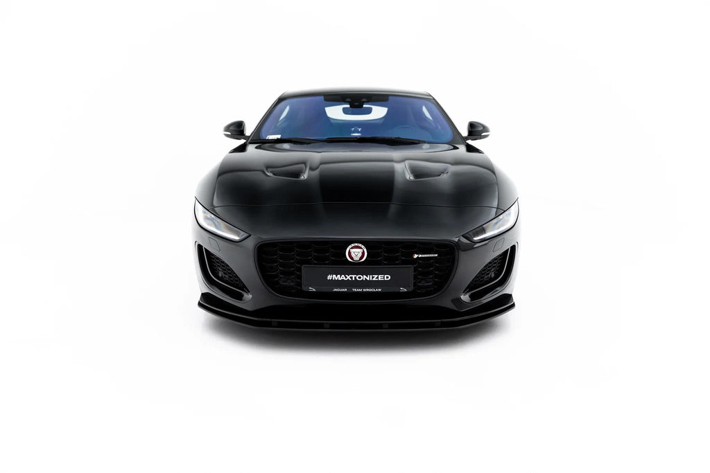 Maxton Design Street Pro Street+ Spoilerlippe Front Ansatz Passend für Jaguar F-Type X152 Facelift 2