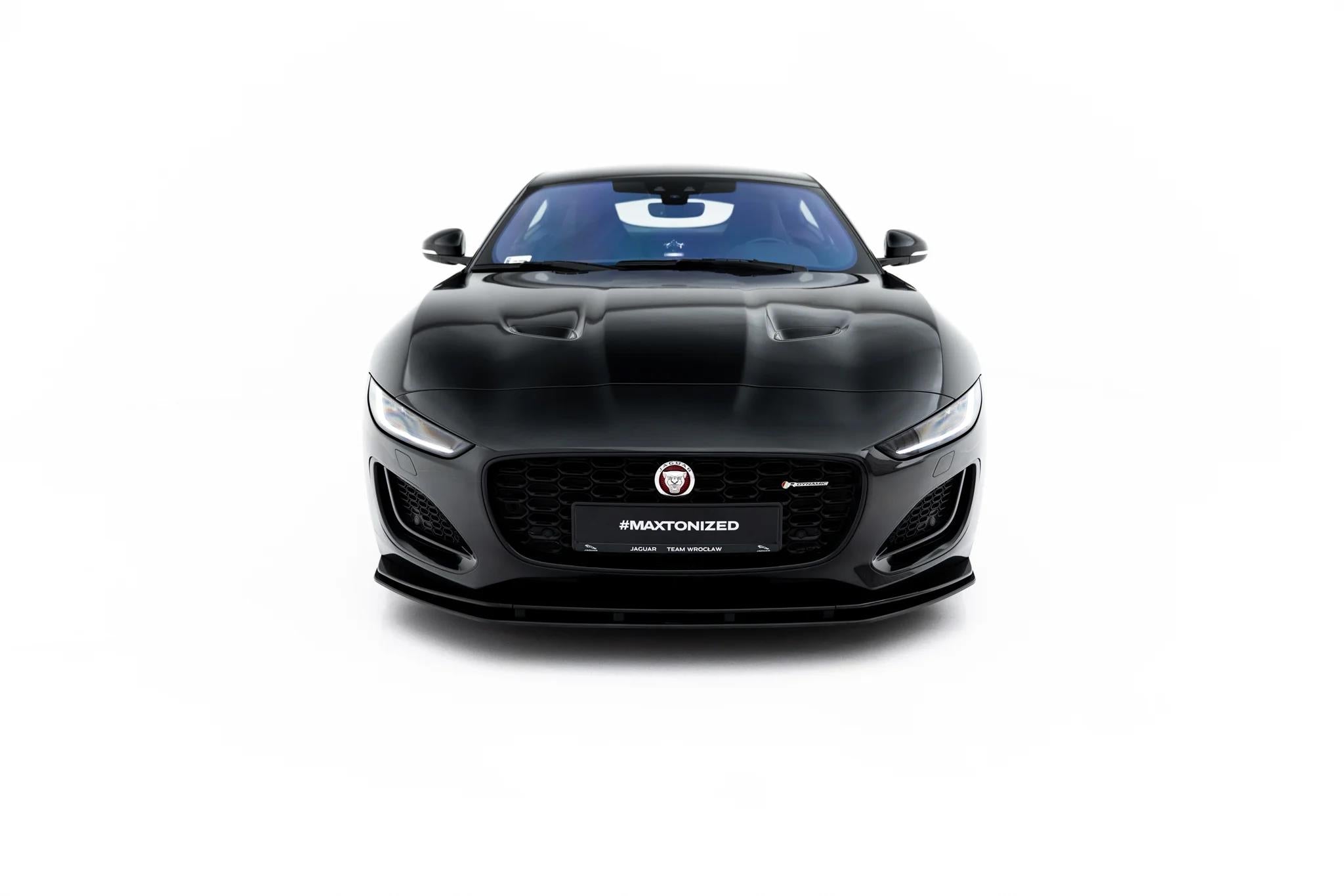 Maxton Design Street Pro Street+ Spoilerlippe Front Ansatz Passend für Jaguar F-Type X152 Facelift 2