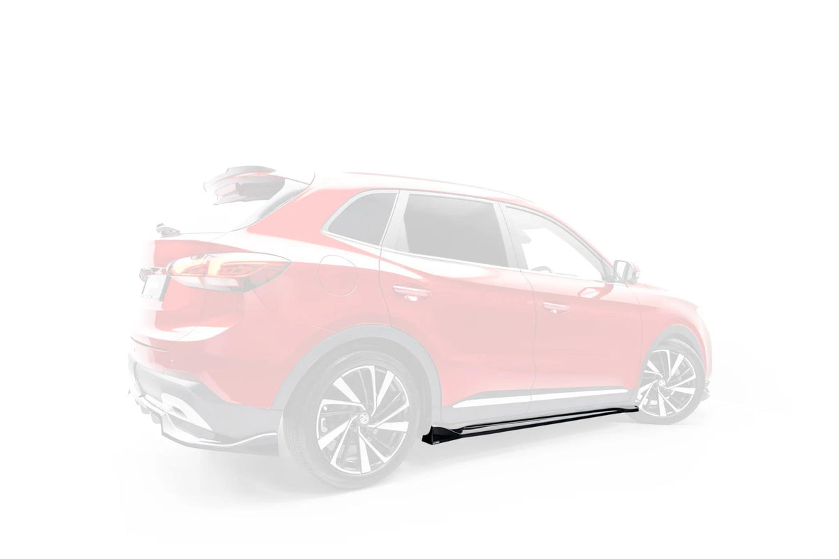 Maxton Design Street+ Seitenschweller Leisten für MG ZS Mk2 [2024-] | Schwarz Hochglanz | ABS-Kunststoff | mit TTG (eintragungsfrei)